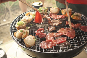 バーベキュー・焼肉の火おこし